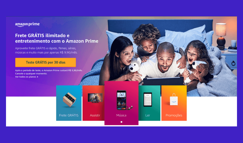 Representação do Amazon Prime