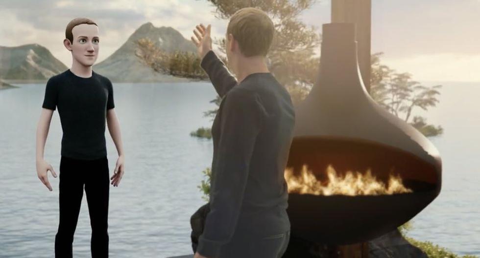A imagem mostra Mark Zuckerberg escolhendo o seu avatar no metaverso.